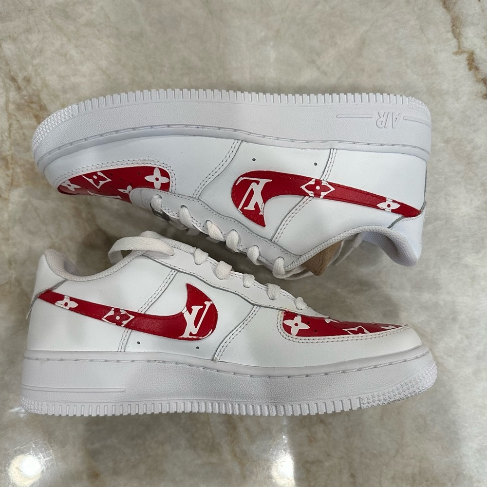 Custom Painted LV Nike Air Force 1s